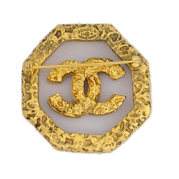 Auth Chanel Brooch Pin Gold - Picture 1 of 4